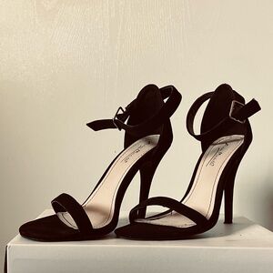 Black Ankle Strap Heels
